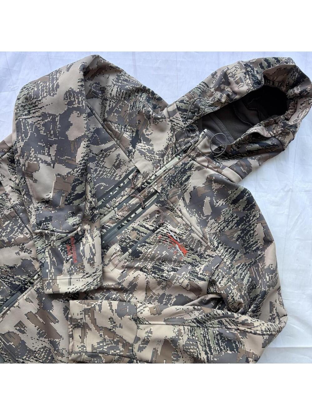 Sitka Gear Camo Jacket Mens 2XL Gore Optifade Soft Shell Hunting Full Zip 66633